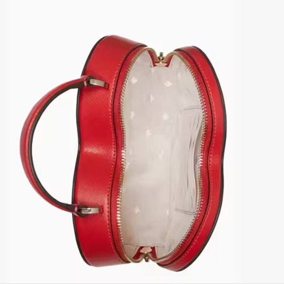 NWT Kate Spade Love Shack Candied Cherry Top Handle Heart Crossbody handbag NWT - Picture 5 of 8